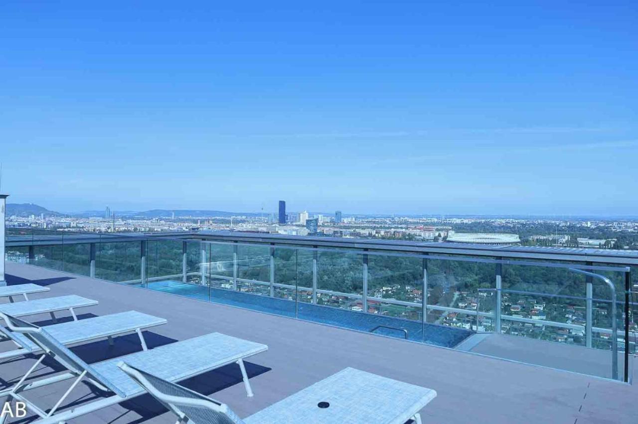 Superior Apartment & Rooftop Pool Wien Exteriör bild